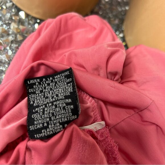 Bling dress sexy rutched sides bubblegum pink stretchy padded cups halter y2k - Picture 16 of 16